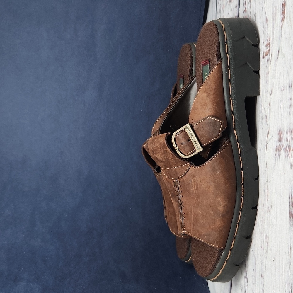 Baretraps | Y2K Chunky Leather Platform Mules Sandals Lug Sole Size Women's 7.5